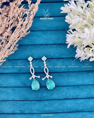 Lutf-e-Naz Drop Earrings | ZAROSH JEWEL Turquoise