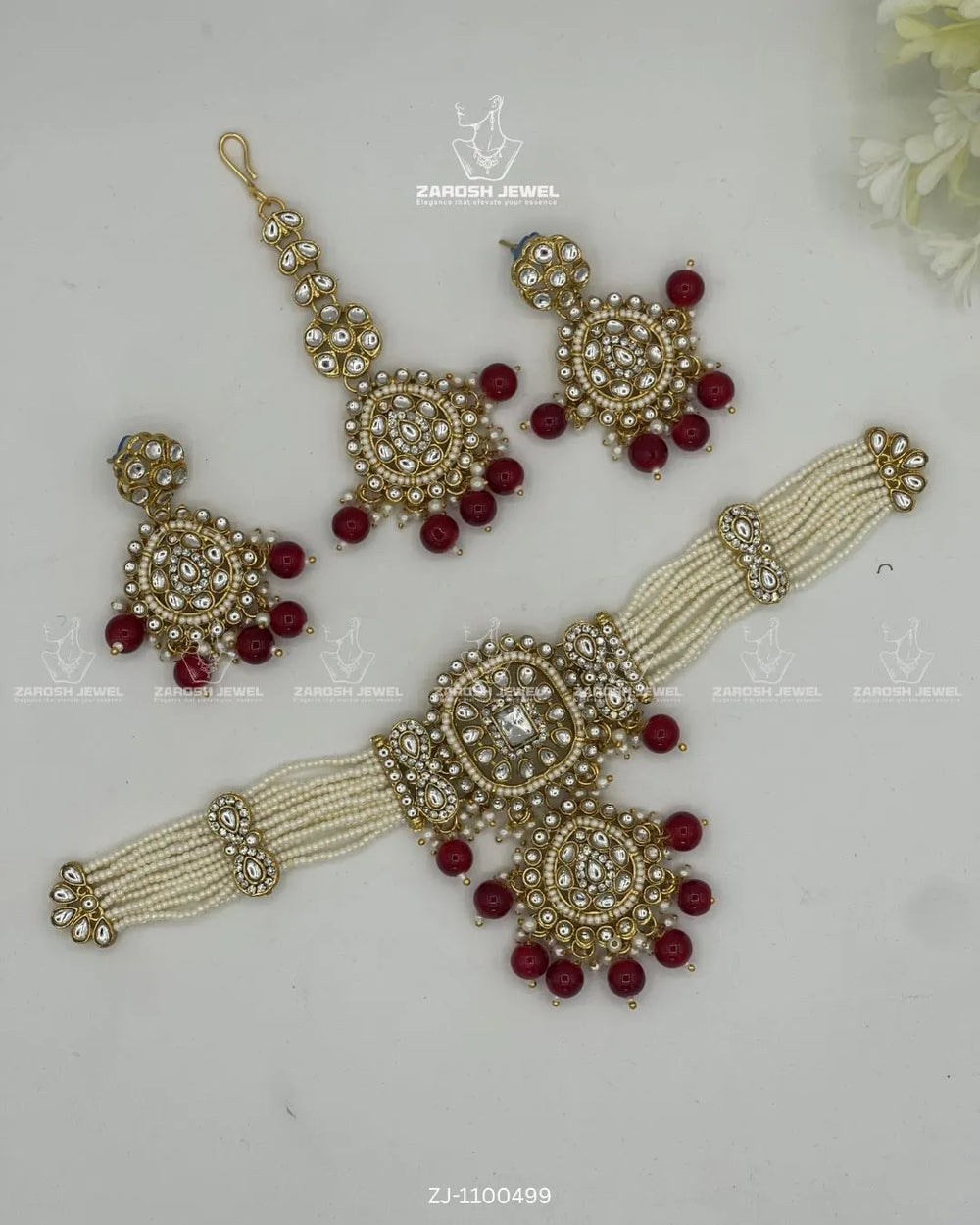 Dulhan Kundan Set | ZAROSH JEWEL Red