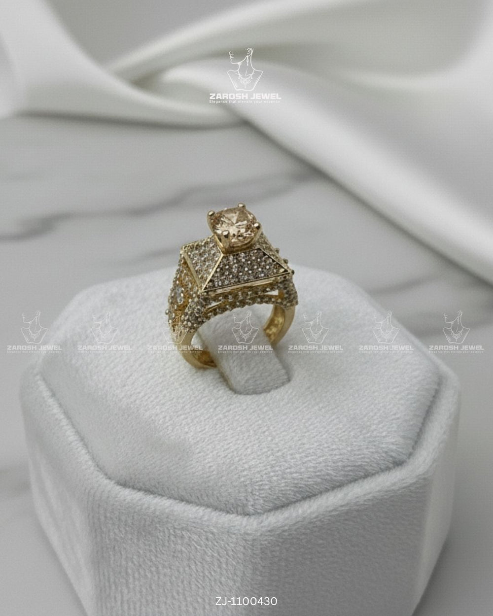 Shahi Mehal Ring | ZAROSH JEWEL Champagne