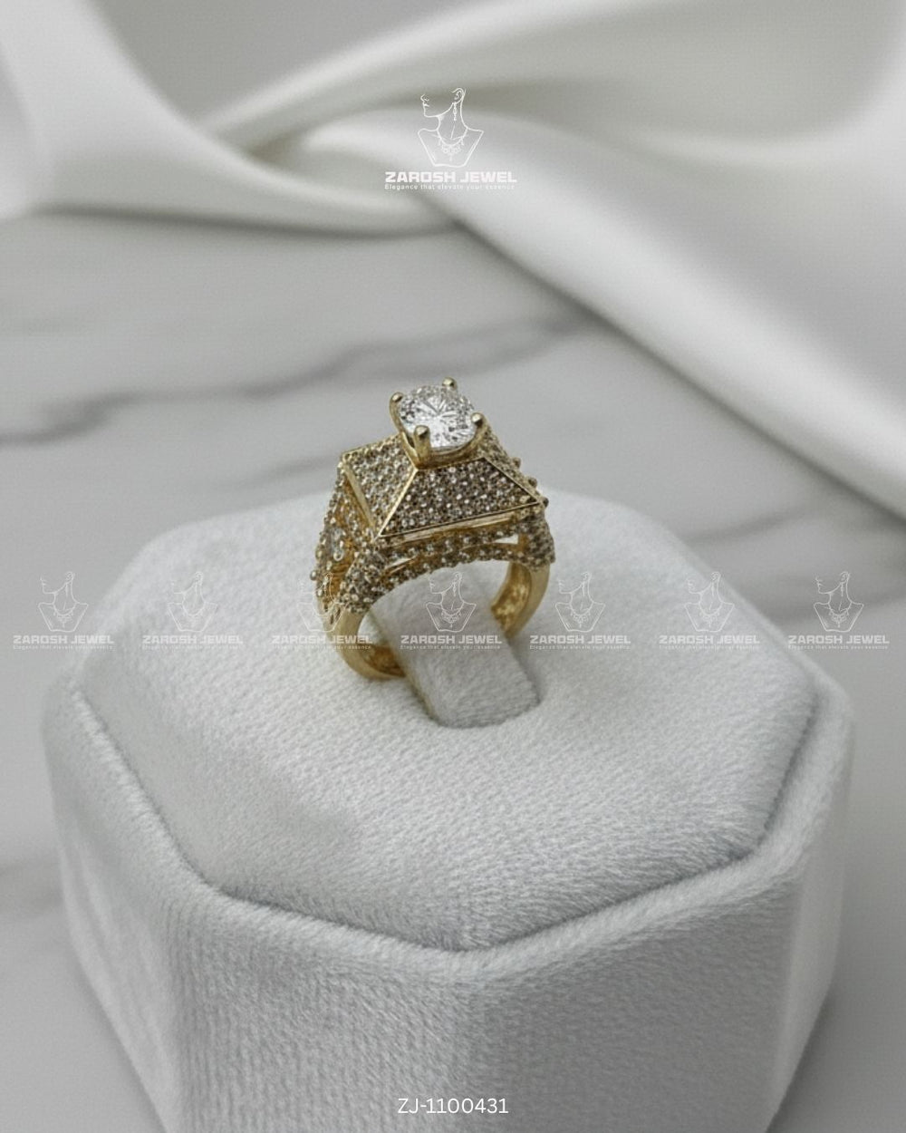 Shahi Mehal Ring | ZAROSH JEWEL White