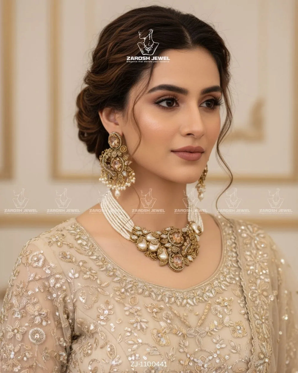 Rang Mahal Choker Set | ZAROSH JEWEL