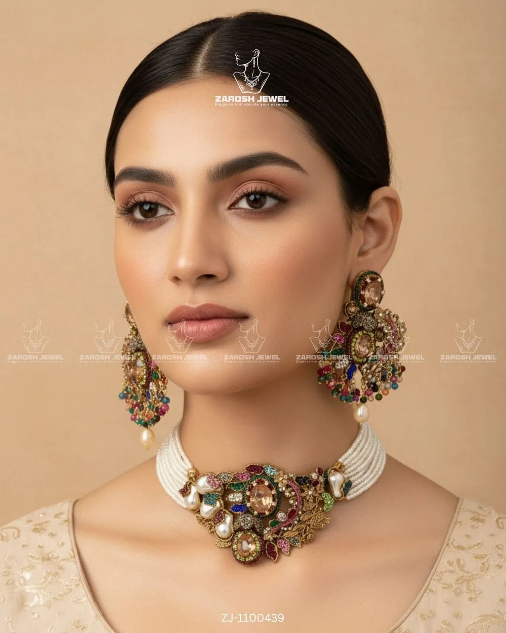 Rang Mahal Choker Set | ZAROSH JEWEL