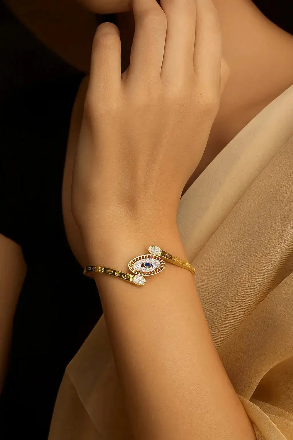Evil Eye Gold Bracelet | ZAROSH JEWEL